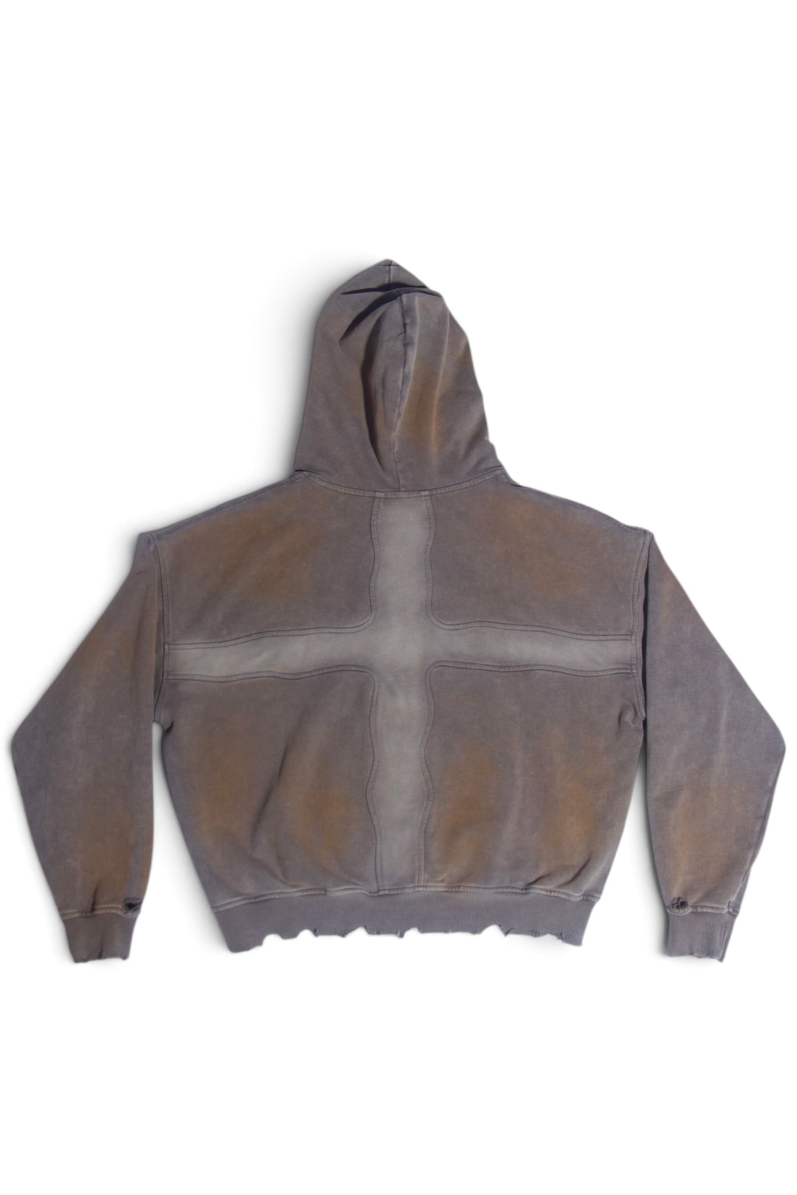 Grey Crossfade Zip Hoodie