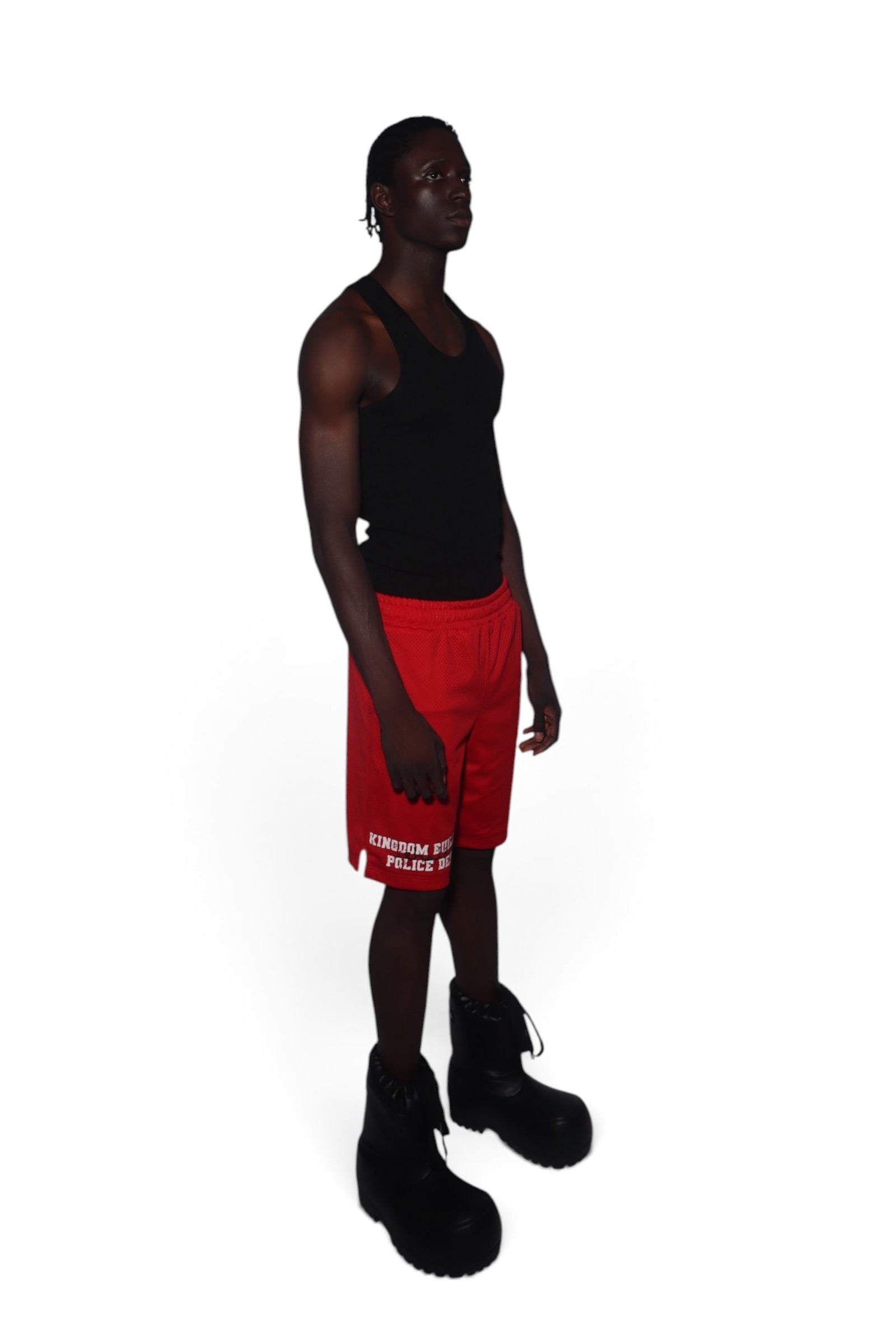 Red Mesh Shorts