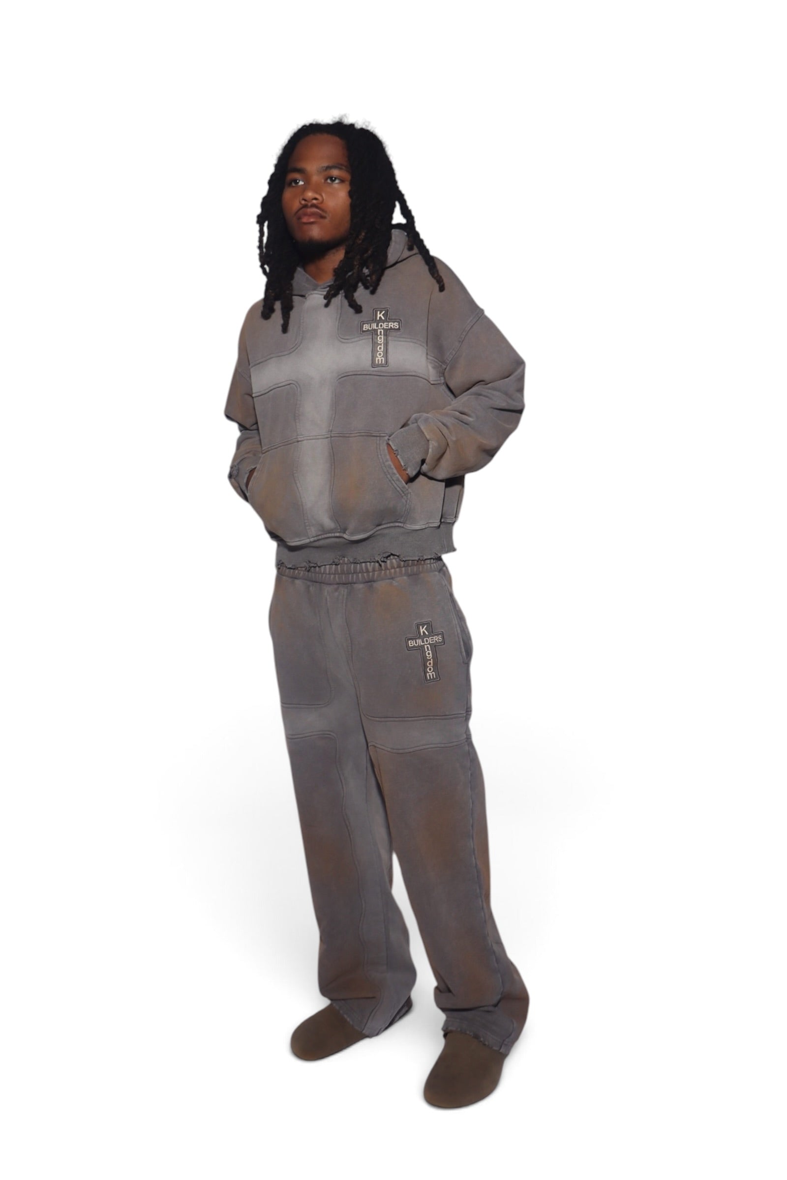 Grey Crossfade Sweatpants