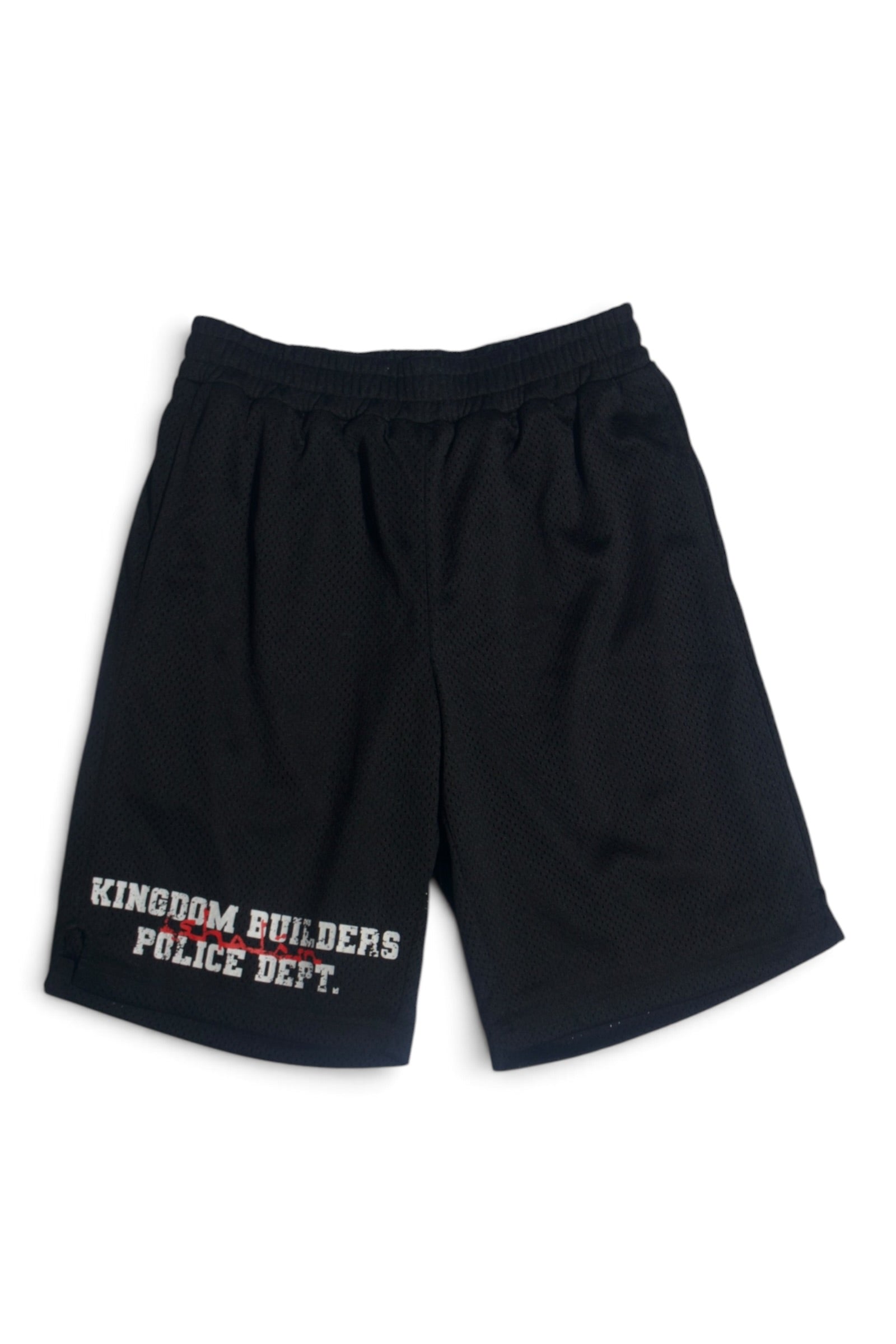 Black Mesh Shorts