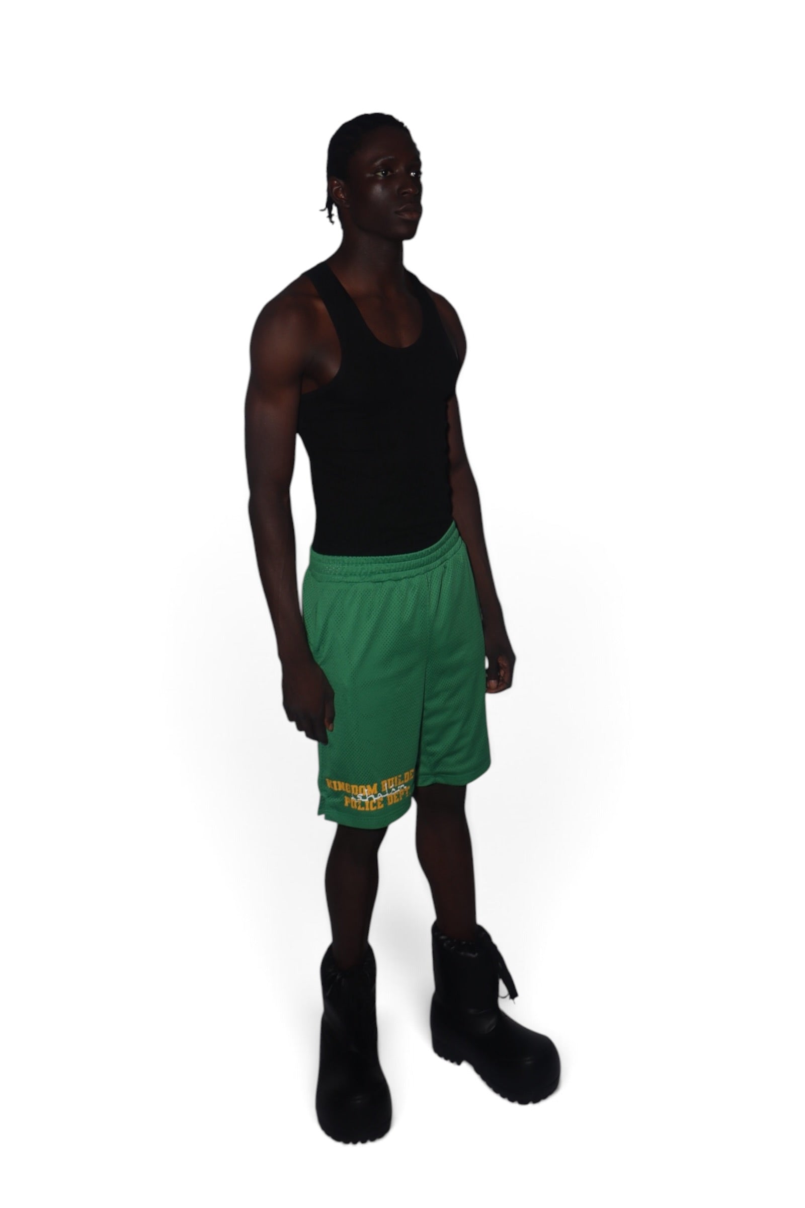 Green Mesh Shorts