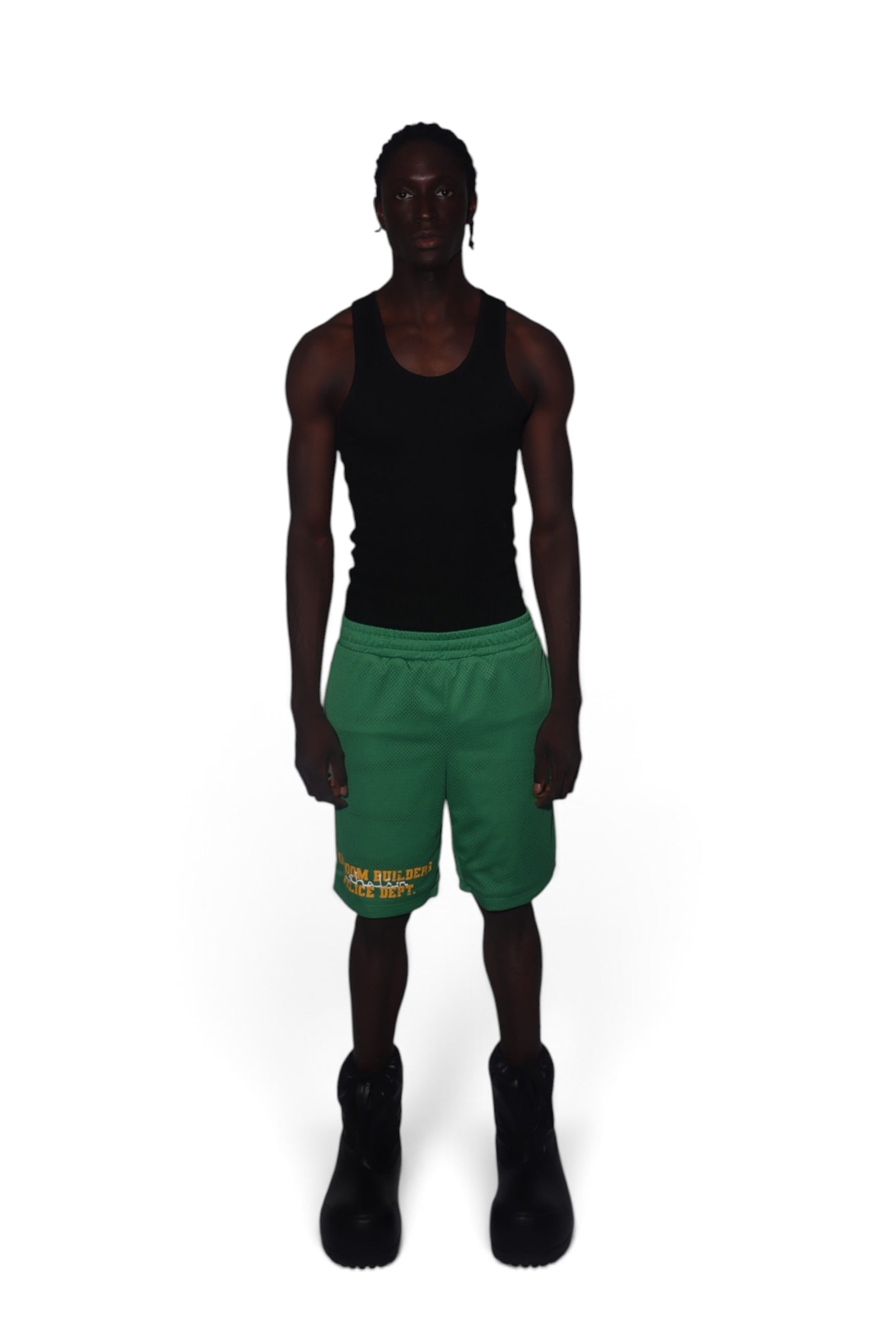 Green Mesh Shorts