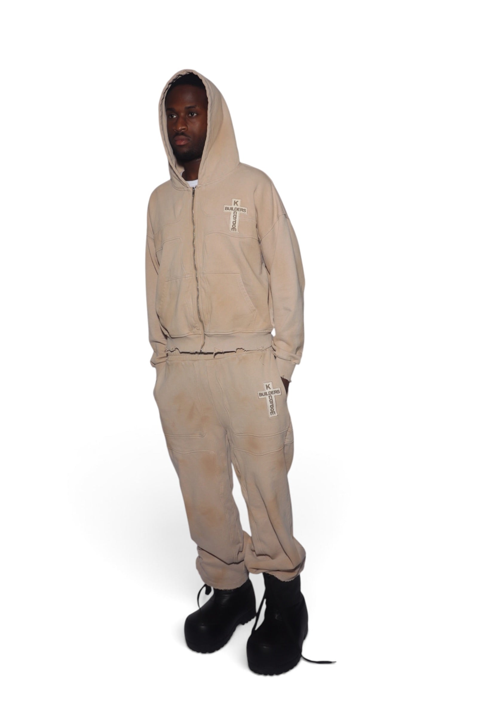 Cream Crossfade Sweatpants
